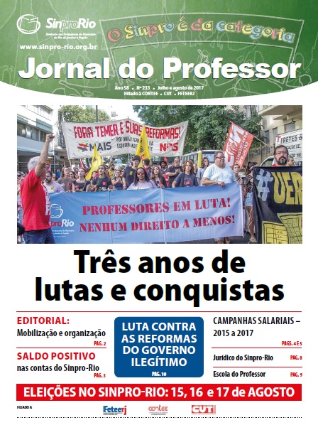 Jornal do Professor – Ano 58 – nº 233 – Julho e Agosto de 2017