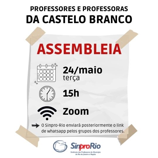 UCB – Castelo Branco: assembleia 24/5, às 15h!